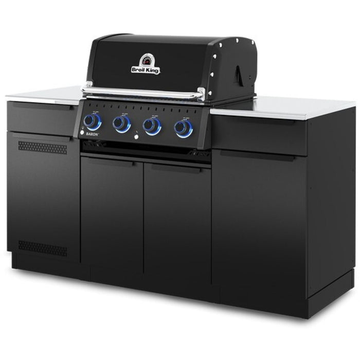 Broil King Baron 420i Shadow 4 Burner Propane Grill Center - Black - 875814