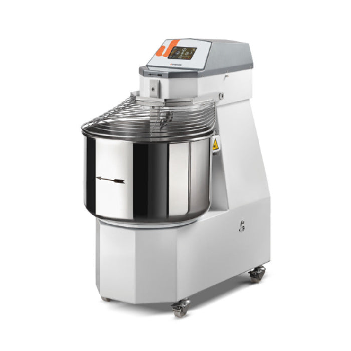 Rosito Bisani SPV60 Heavy Duty Spiral Dough Mixer Variable 10-speed 88 Lbs. Flour Capacity