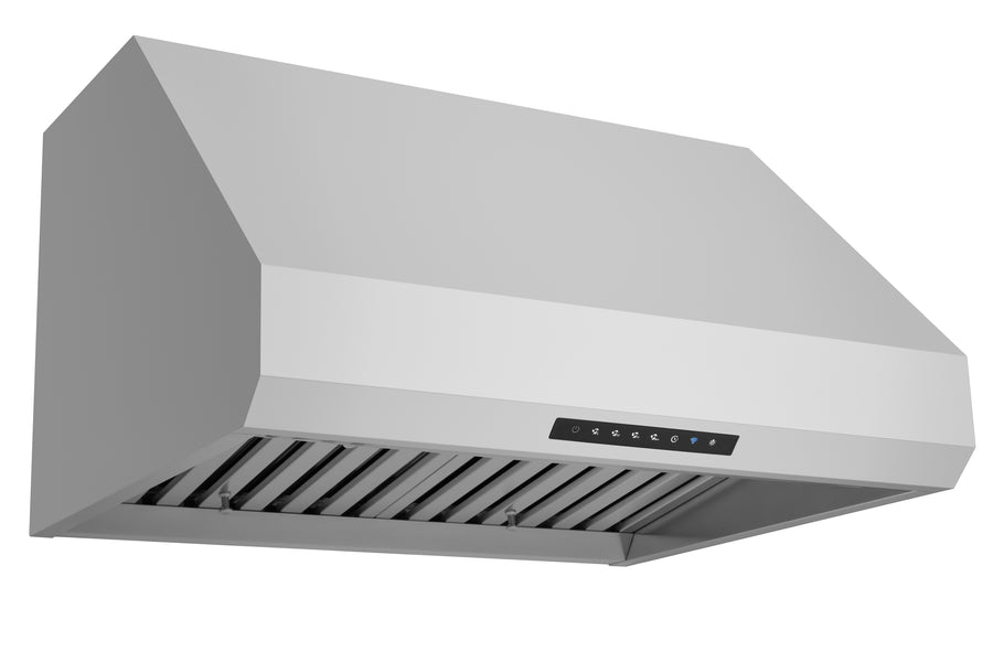 Hauslane | Pro-Style Under Cabinet and Wall Mount Hood with HauSmart™ Tech in Stainless Steel (PRO500SS)