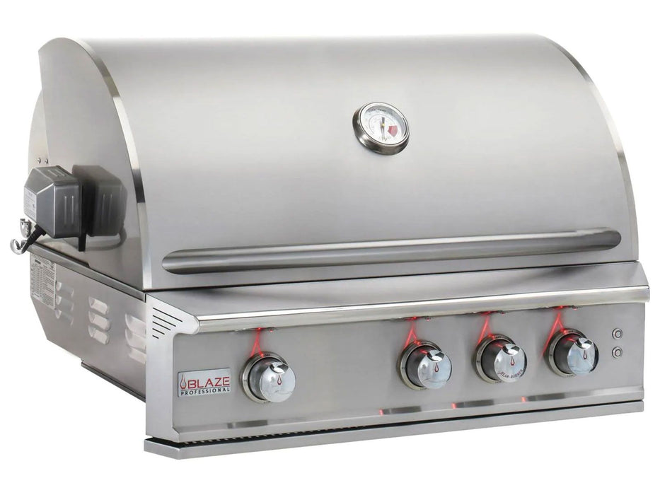 Blaze Professional LUX 34-Inch 3-Burner Built-In Gas Grill With Rear Infrared Burner