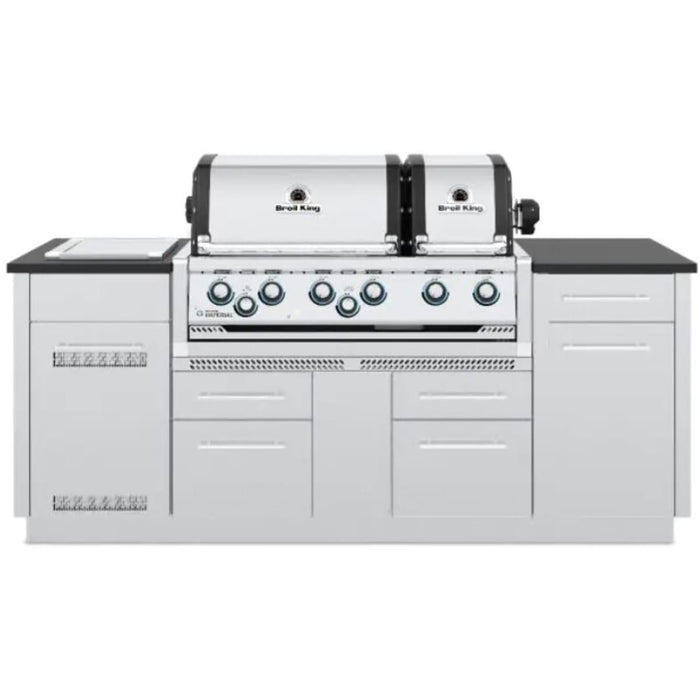 Broil King Imperial S 690i 6-Burner Propane Gas Grill Center With Rotisserie & Side Burner - Stainless Steel - 897844