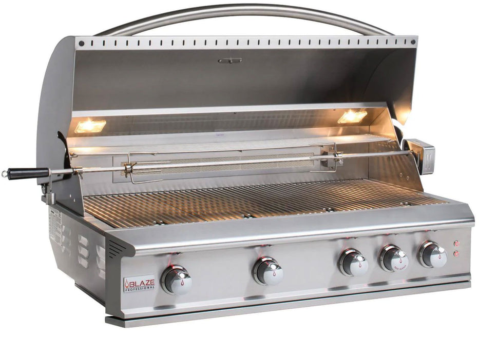 Blaze Professional LUX 44-Inch 4-Burner Built-In Gas Grill With Rear Infrared Burner