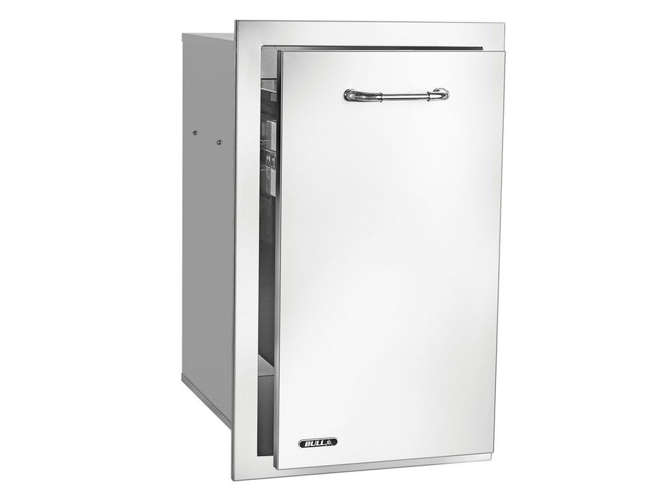 Bull Grills 16-Inch Stainless Steel Narrow Trash/Recycle Drawer with Reveal
