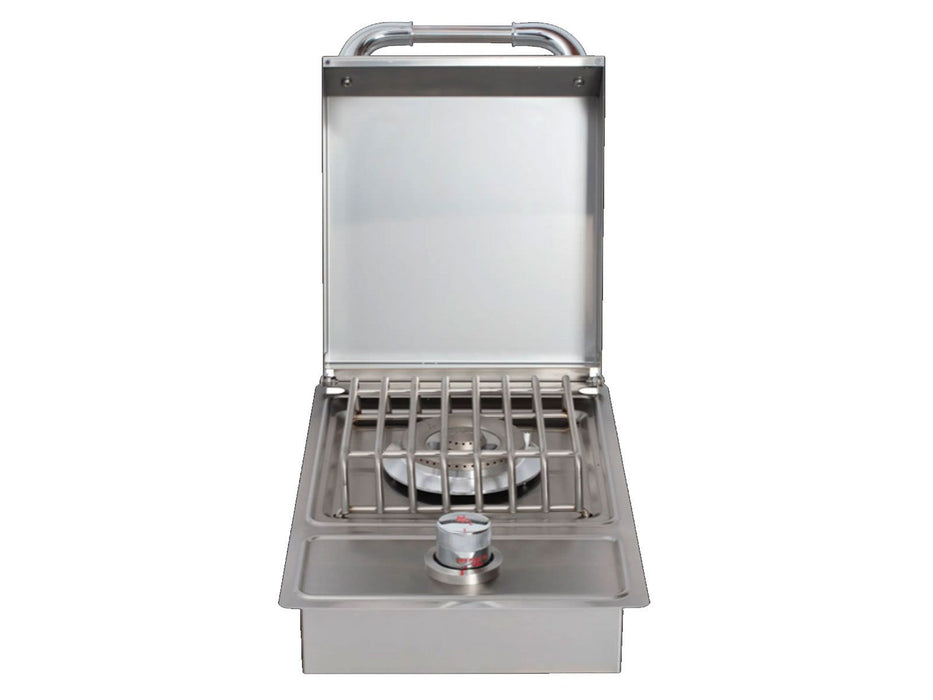 Bull Drop-In Gas Single Side Burner with Stainless Steel Lid