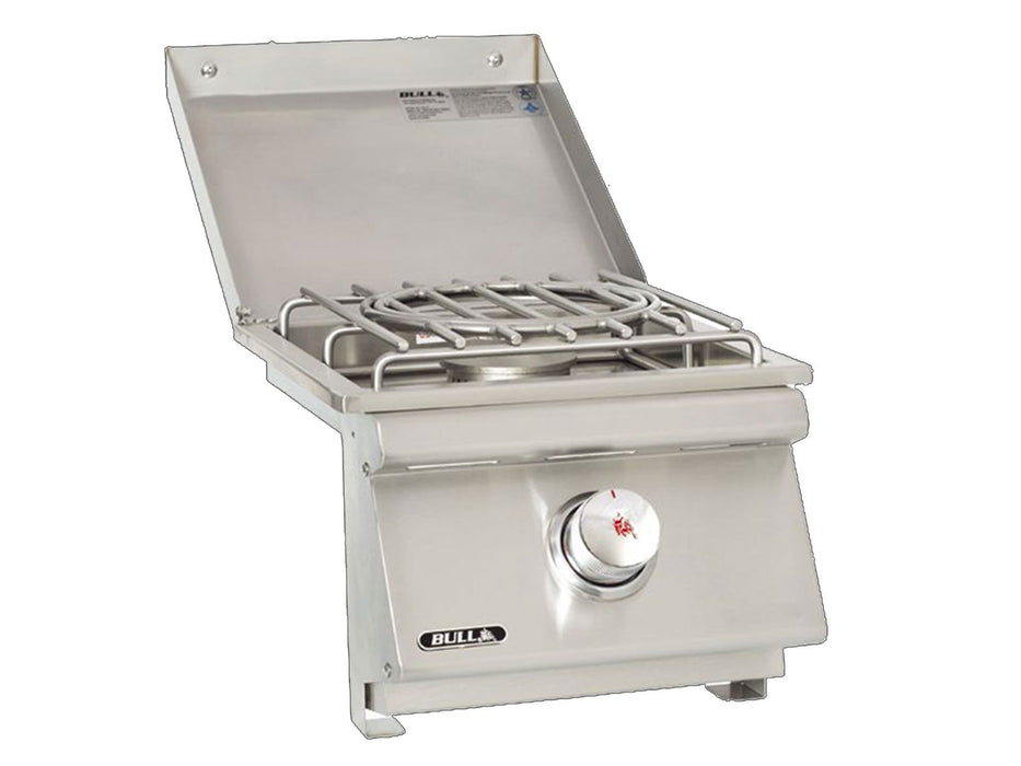 Bull Slide-In Pro Gas Side Burner with Stainless Steel Lid