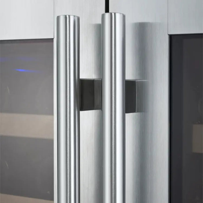 Allavino FlexCount II Tru-Vino 4-Zone Wine Refrigerator, 47-Inch, Stainless Steel, 112-Bottle Capacity