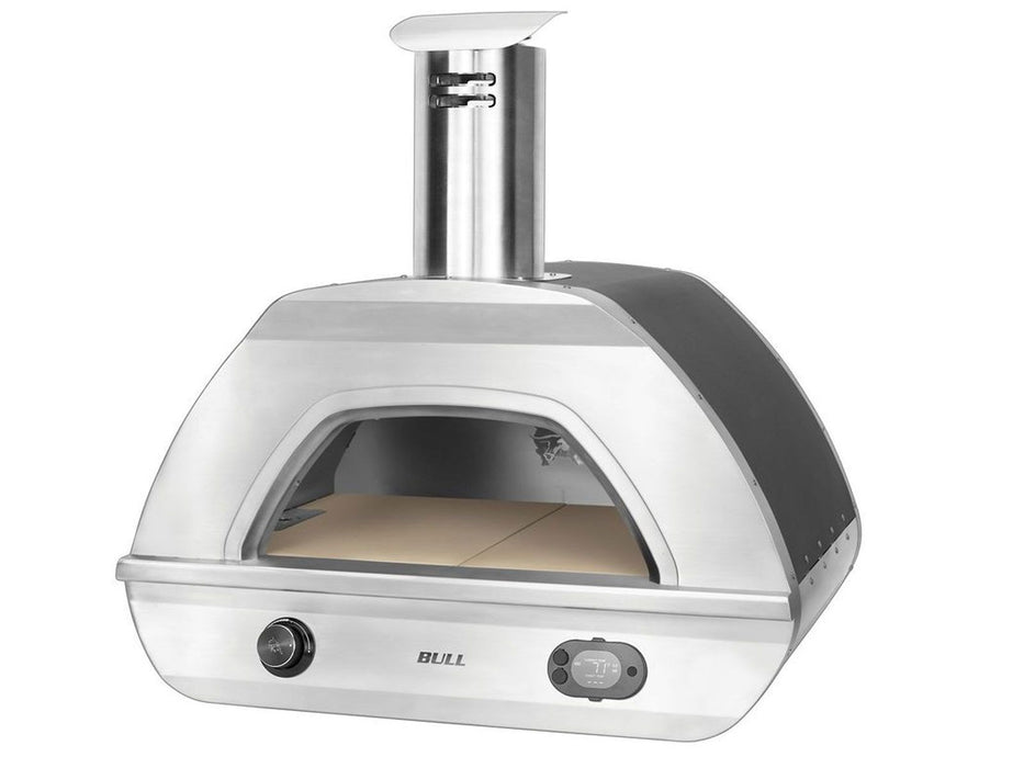 Bull Duel Fuel Gas and Wood-Fired Countertop Pizza Oven