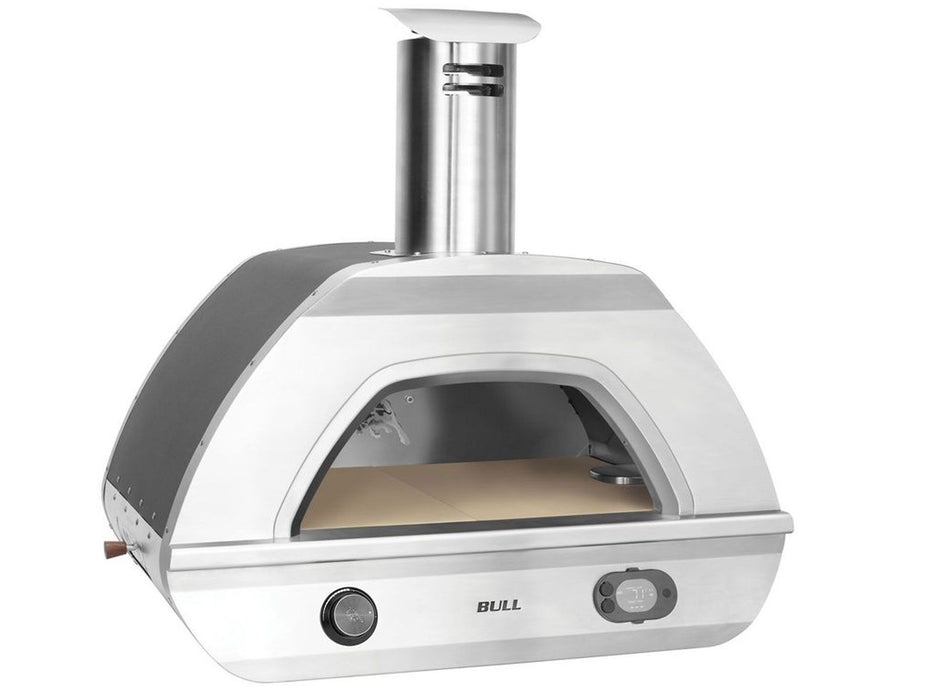 Bull Duel Fuel Gas and Wood-Fired Countertop Pizza Oven