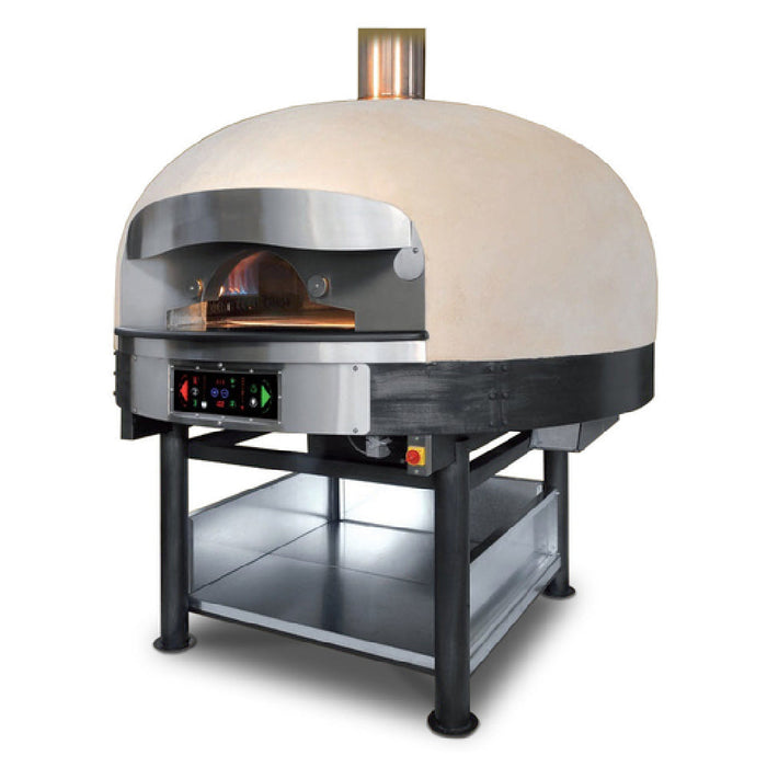 Rosito Bisani FGR110-CB 43 Inch Diameter Gas Rotary Pizza Oven with Dual Burner 136000 BTU