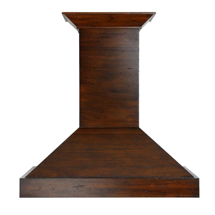 ZLINE 48" Ducted Wooden Wall Mount Range Hood in Walnut with Remote Motor (KBRR-RS-48-400)