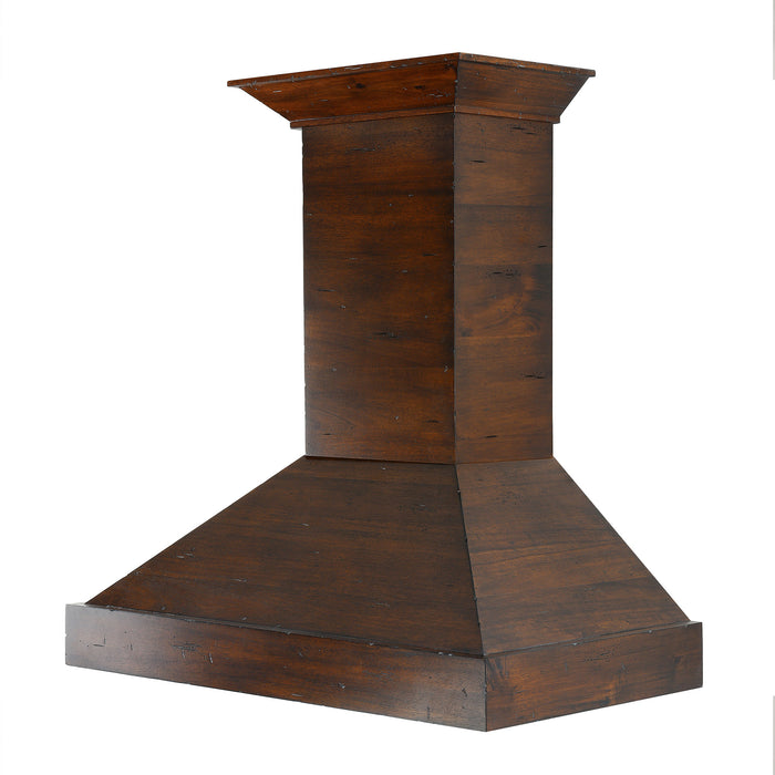 ZLINE 48" Ducted Wooden Wall Mount Range Hood in Walnut with Remote Motor (KBRR-RS-48-400)