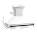 ZLINE Autograph Edition 48 in. Stainless Steel Range Hood with White Matte Shell and Accent Handle (8654STZ-WM48)