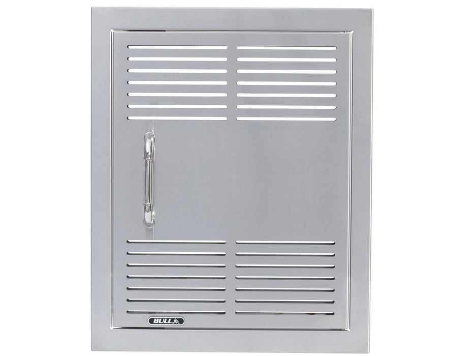 Bull 18-Inch Vented Stainless Steel Single Vertical Access Door with Reveal