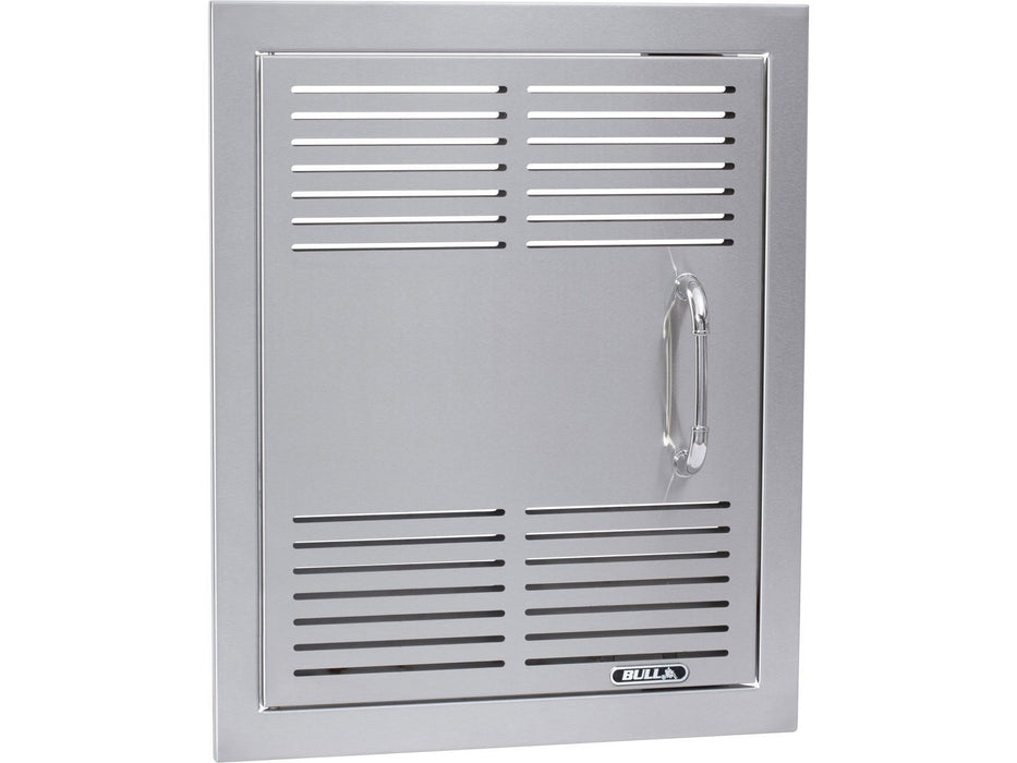Bull 18-Inch Vented Stainless Steel Single Vertical Access Door with Reveal