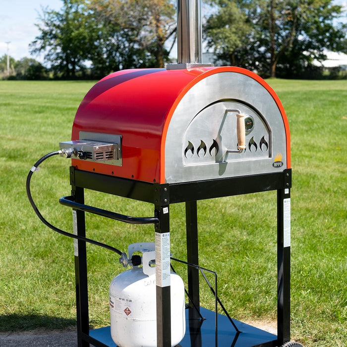 WPPO Traditional 25" Dual Fueled Pizza Oven With Gas Attachment- Wood and Gas Powered