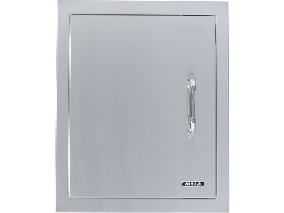 Bull 18-Inch Left Hinged Stainless Steel Single Vertical Access Door with Reveal