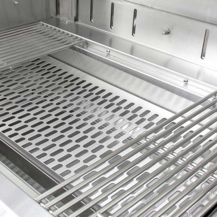 Blaze 32-Inch Built-In Stainless Steel Charcoal Grill With Adjustable Charcoal Tray
