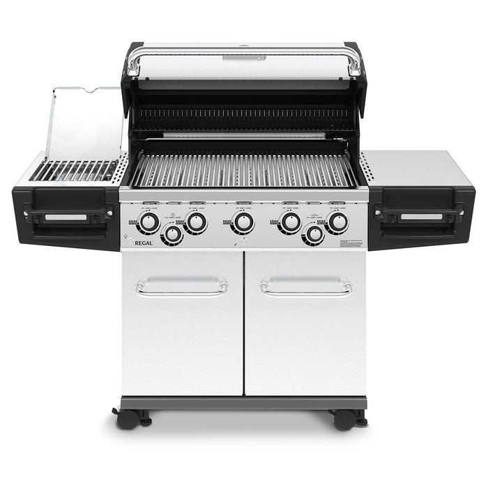 Broil King Regal S 590 PRO IR 5-Burner Propane Gas Grill With Rotisserie & Infrared Side Burner - Stainless Steel - 958944