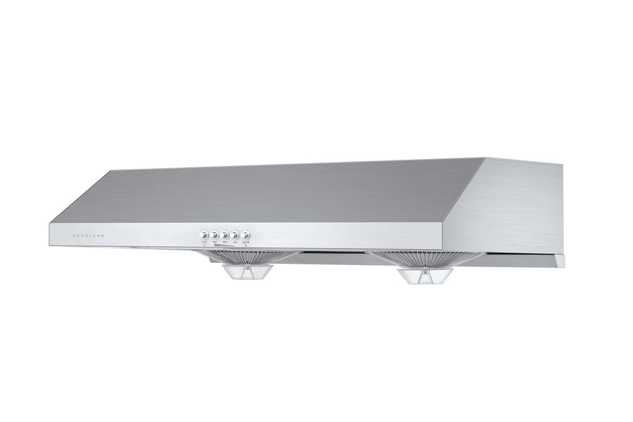 Hauslane | 30 Inch Under Cabinet Push Button Range Hood with Grease Catchers in Stainless Steel (UC-C100SS-30)