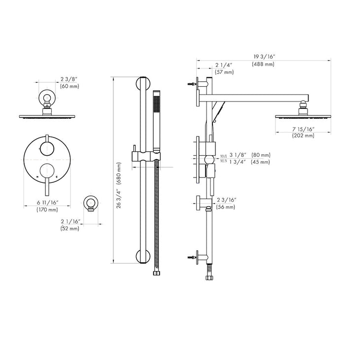 ZLINE El Dorado Shower System (ELD-SHS)