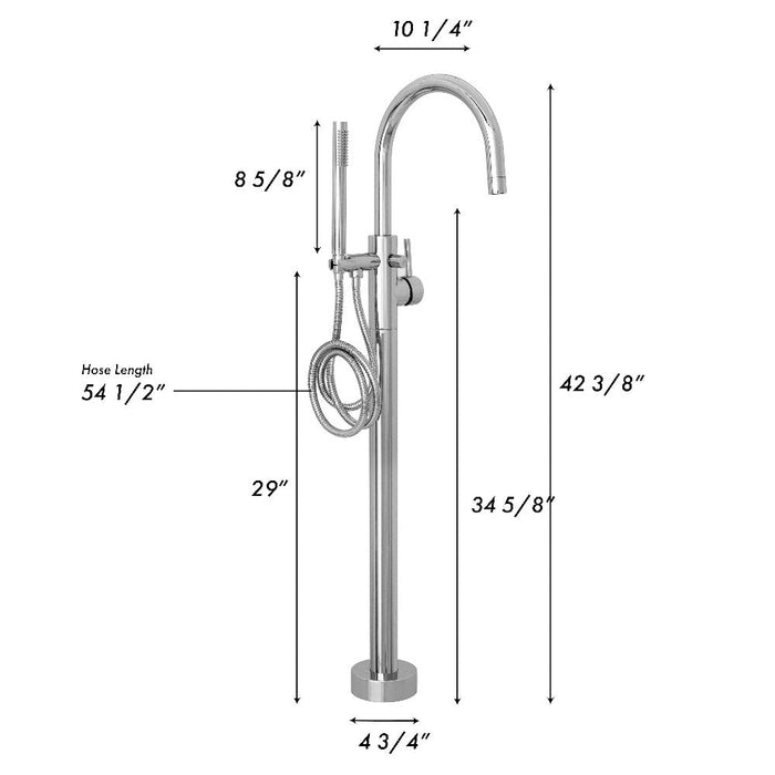 ZLINE Emerald Bay Bath Tub Filler (EMBY-BTF)