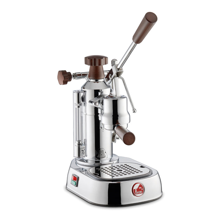 La Pavoni Europiccola - Chrome with Wood EPW-8