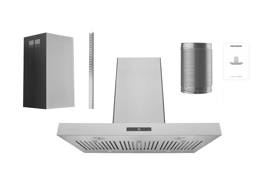 Hauslane | Island T-Shaped Range Hood in Stainless Steel (IS-700SS)