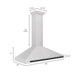 ZLINE Autograph Edition 48 in. Convertible Fingerprint Resistant DuraSnow® Stainless Steel Range Hood with Accent Handle (KB4SNZ-48)