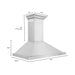 ZLINE Convertible Vent Wall Mount Range Hood in Stainless Steel with Crown Molding (KBCRN)