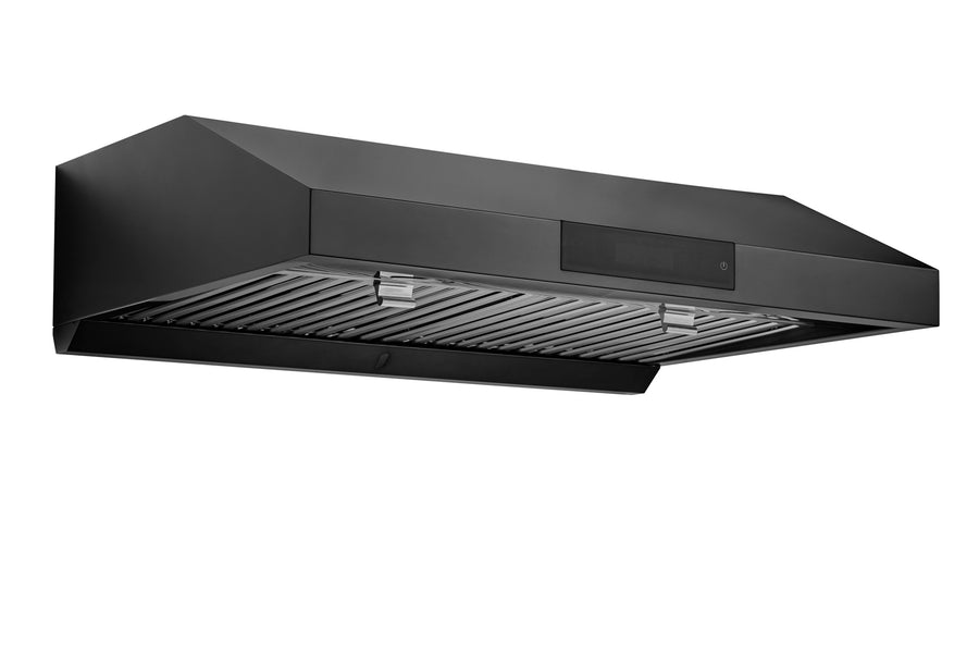 Hauslane | Under Cabinet Versa Vent Range Hood with Stainless Steel Filters in Black Stainless Steel (UC-PS18BSS)