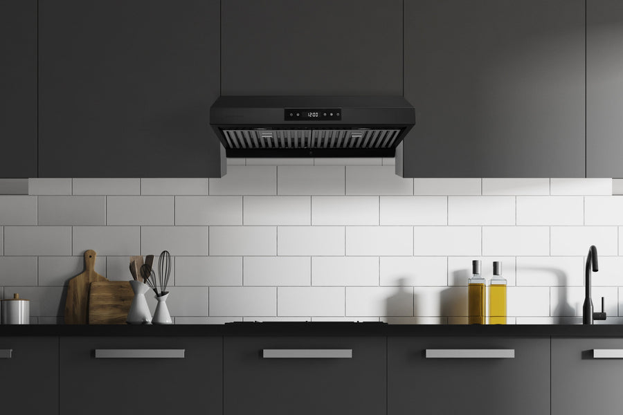 Hauslane | Under Cabinet Versa Vent Range Hood with Stainless Steel Filters (UC-PS18)