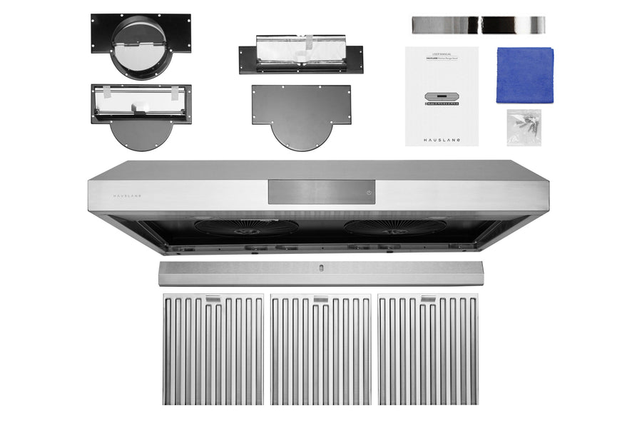 Hauslane | Under Cabinet Versa Vent Range Hood with Stainless Steel Filters (UC-PS18)