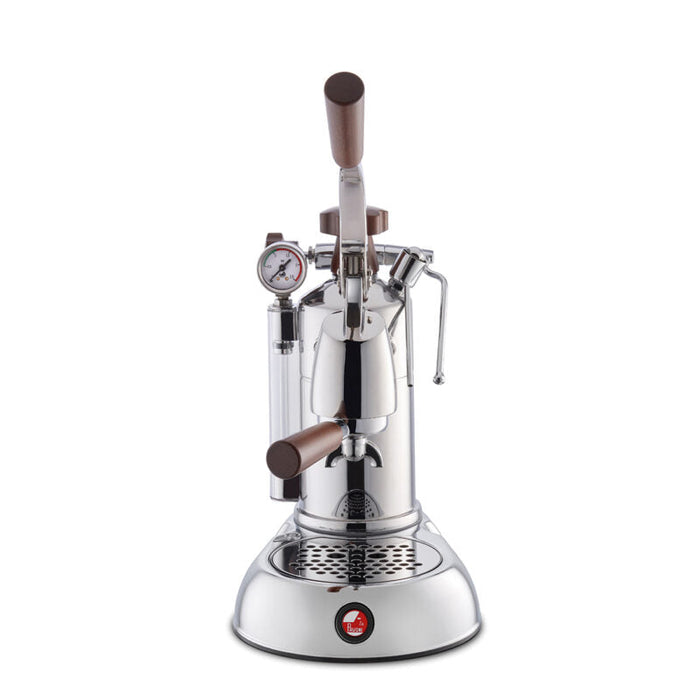 La Pavoni Stradivari 16 Cup Professional - Chrome with Wood #PSW-16