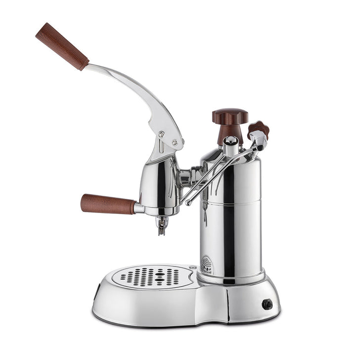 La Pavoni Stradivari 16 Cup Professional - Chrome with Wood #PSW-16