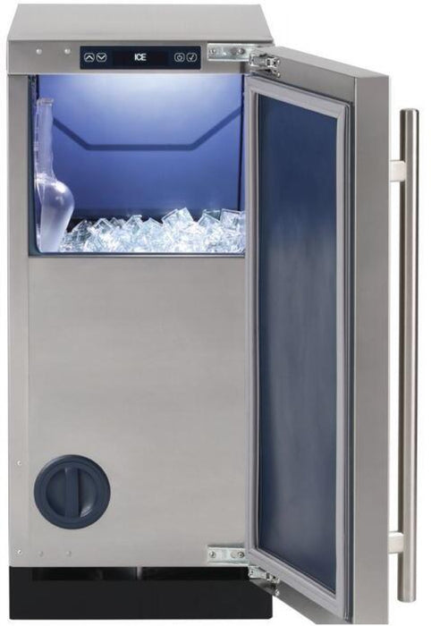 Sapphire 15" Series 5 Square Cube Indoor Ice Machine with Drain Pump