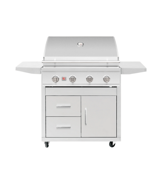 Summerset Deluxe Cart for 32″ Sizzler / Sizzler Pro Grill - CART-SZR32-DC