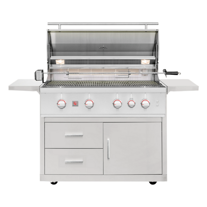 Summerset Deluxe Cart for 40″ TRL Pro Grill - CART-TRL40-DC