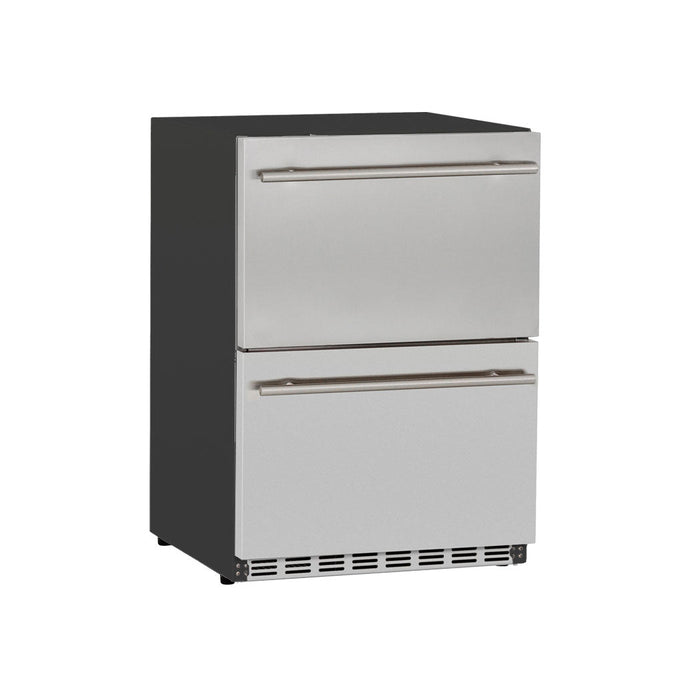 Summerset Grills 24" Outdoor rated Double Drawer Refrigerator (RFR-24DR2-A)