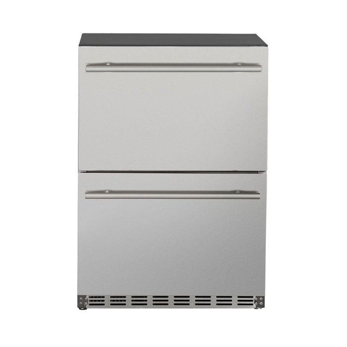Summerset Grills 24" Outdoor rated Double Drawer Refrigerator (RFR-24DR2-A)