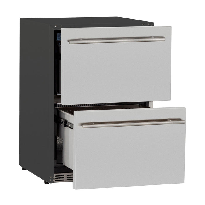 Summerset Grills 24" Outdoor rated Double Drawer Refrigerator (RFR-24DR2-A)