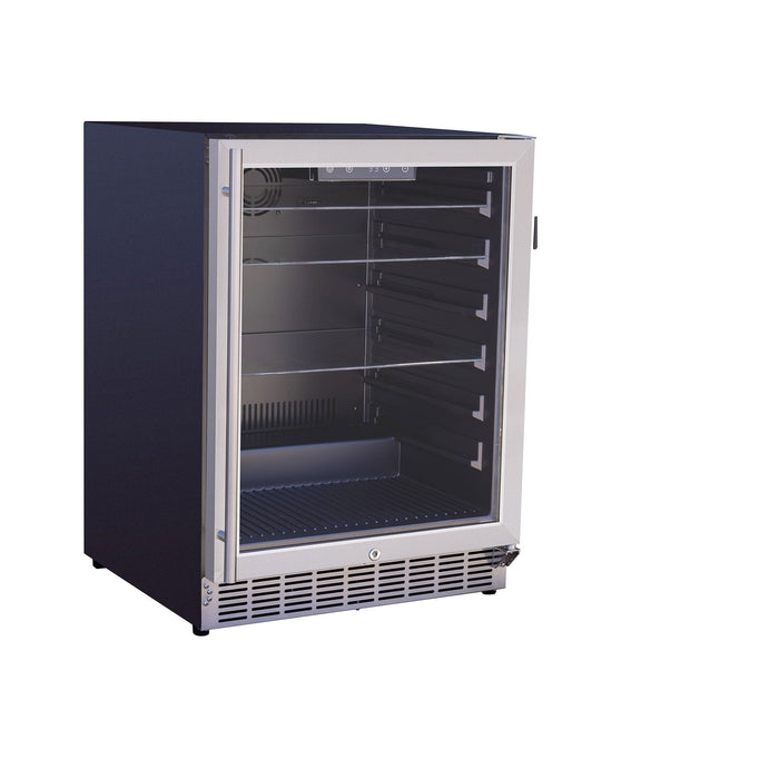 Summerset Grills 24" Outdoor Rated Refrigerator w/ Glass Door (RFR-24G)