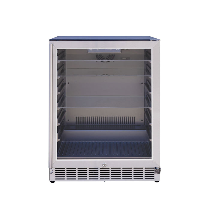 Summerset Grills 24" Outdoor Rated Refrigerator w/ Glass Door (RFR-24G)