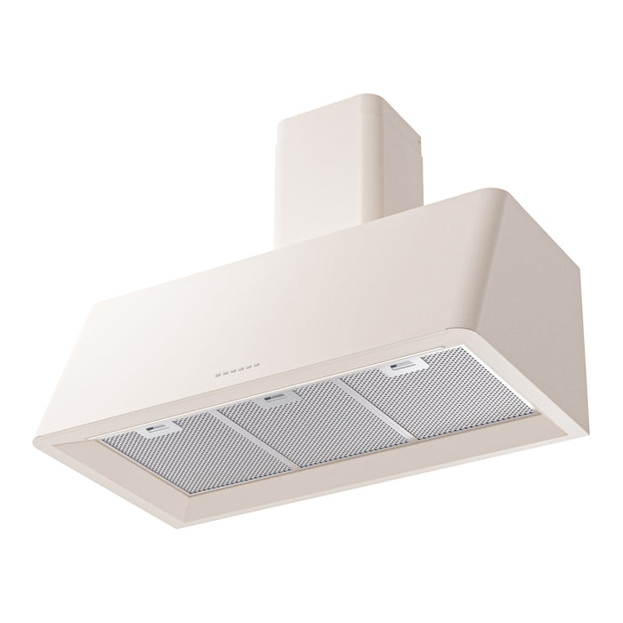 ILVE UAG36 Nostalgie II 36 inch Wall Mount Range Hood with 600 CFM, 3 Speed + Intensive, Front LED Light Bar