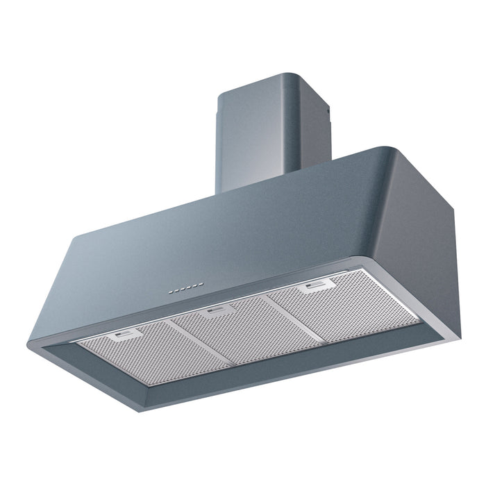 ILVE UAG36 Nostalgie II 36 inch Wall Mount Range Hood with 600 CFM, 3 Speed + Intensive, Front LED Light Bar