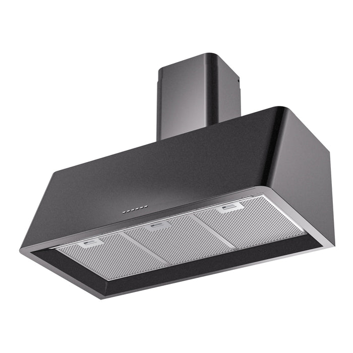 ILVE UAG36 Nostalgie II 36 inch Wall Mount Range Hood with 600 CFM, 3 Speed + Intensive, Front LED Light Bar