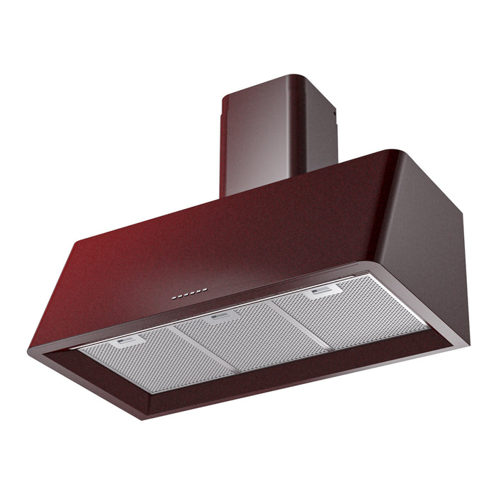 ILVE UAG36 Nostalgie II 36 inch Wall Mount Range Hood with 600 CFM, 3 Speed + Intensive, Front LED Light Bar