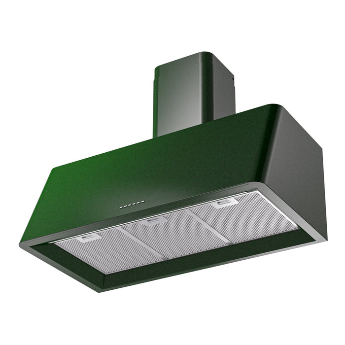 ILVE UAG36 Nostalgie II 36 inch Wall Mount Range Hood with 600 CFM, 3 Speed + Intensive, Front LED Light Bar