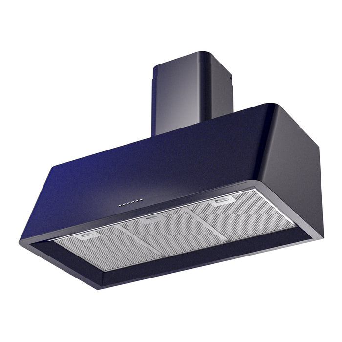 ILVE UAG36 Nostalgie II 36 inch Wall Mount Range Hood with 600 CFM, 3 Speed + Intensive, Front LED Light Bar