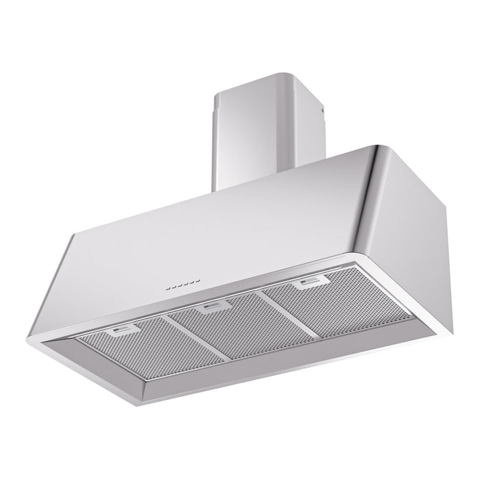 ILVE UAG36 Nostalgie II 36 inch Wall Mount Range Hood with 600 CFM, 3 Speed + Intensive, Front LED Light Bar