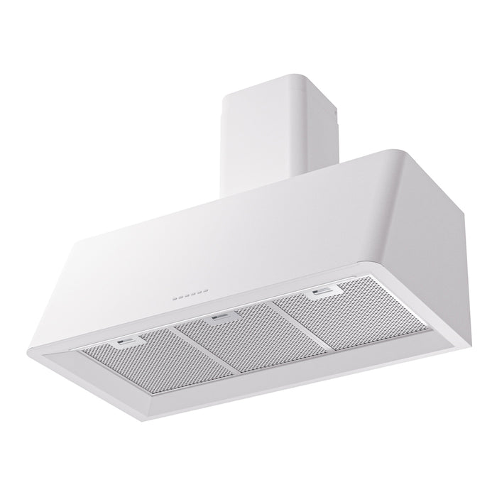 ILVE UAG36 Nostalgie II 36 inch Wall Mount Range Hood with 600 CFM, 3 Speed + Intensive, Front LED Light Bar